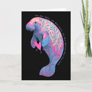 Carte Manate Floral Santé Mentale Vache Marine Oceancore