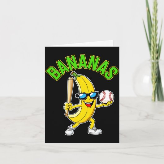 Carte Manche longue banane drôle (Devant)