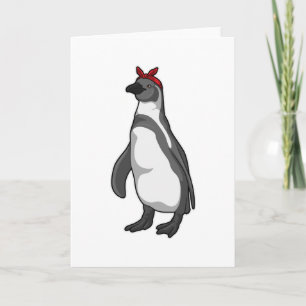 Carte Manchot avec bandana