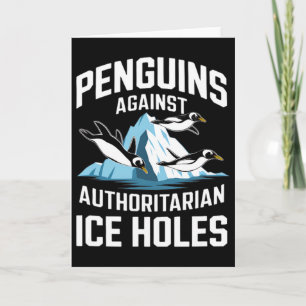 Carte Manchots Trump contre les trous de glace autoritai
