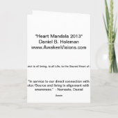 Carte Mandala 2013 de coeur (Dos)
