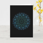 Carte Mandala 8647 (Fleur jaune)