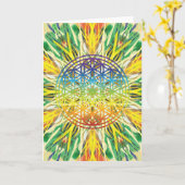 Carte Mandala Art 1 (Fleur jaune)