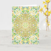 Carte Mandala Art 2 (Fleur jaune)