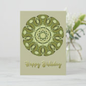 Carte Mandala Birthday Flat Card (Debout devant)