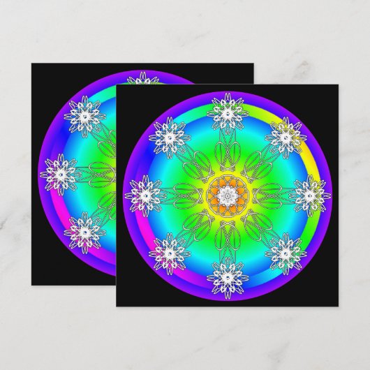 Carte Mandala celtique (Devant / Derrière)