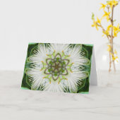 Carte Mandala de fleur de passion (Fleur jaune)