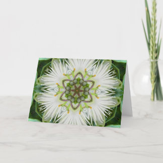 Carte Mandala de fleur de passion