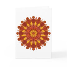 Mandala de fleurs d'orange