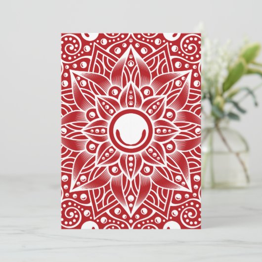 Carte Mandala de luxe 15 (Debout devant)