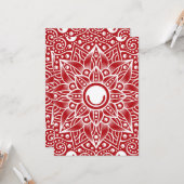 Carte Mandala de luxe 15 (Devant/Arrière en situation)
