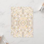 Carte Mandala de luxe 32 (Devant/Arrière en situation)