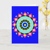 Carte Mandala : Décoratif (Fleur jaune)