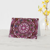 Carte Mandala Design for Female Nursing Home Patient (Fleur jaune)