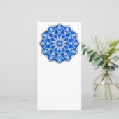 Carte Mandala en bleu (Debout devant)