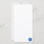 Carte Mandala en bleu (Dos)