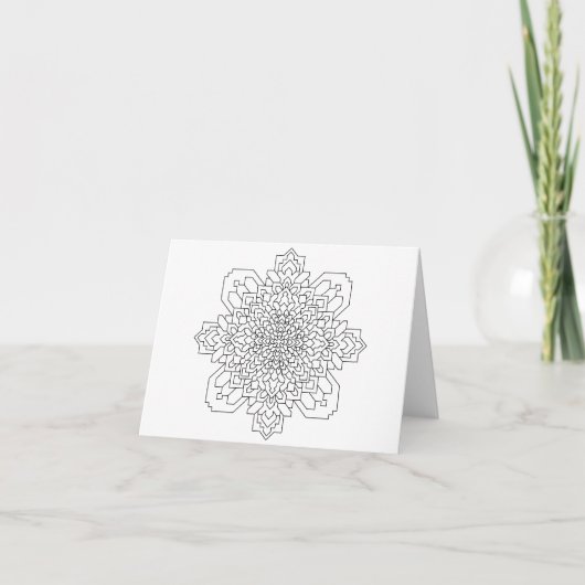 Carte Mandala géométrique #11 (Devant)