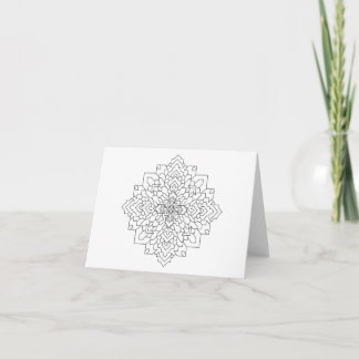 Carte Mandala géométrique no 7