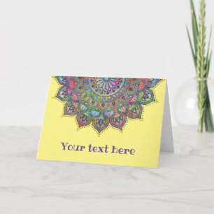 Carte Mandala Inde Style 1