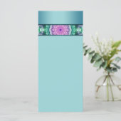 Carte Mandala Lily d'eau moderne (Debout devant)