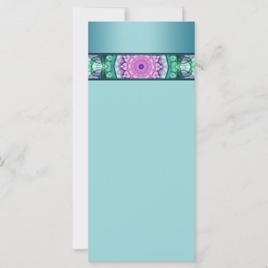 Carte Mandala Lily d'eau moderne (Devant)