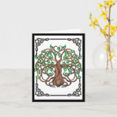 Carte Mandala of Family Tree (Fleur jaune)