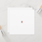 Carte Mandala papillon floral | Design d'art Boho pourpr (Devant/Arrière en situation)