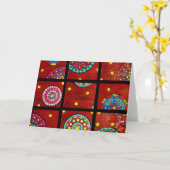 Carte Mandalas en mouvement (Fleur jaune)