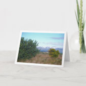 Carte Mandarin Orange Tree et Snowy Mountains (Devant)