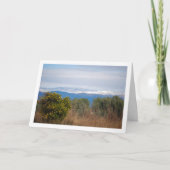 Carte Mandarin Orange Tree et Snowy Mountains (Devant)