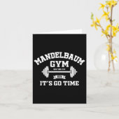 Carte Mandelbaum Gym It's Go Time - Noir (Fleur jaune)