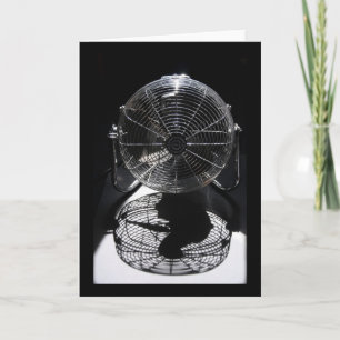 Carte Mandrill Ventilator BW Still Life Photocard
