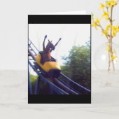 Carte Manège Équestre Fou Montagnes Russes Mème Internet (Fleur jaune)