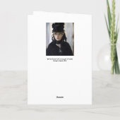 Carte Manet - Berthe Morisot avec un bouquet de violette (Dos)