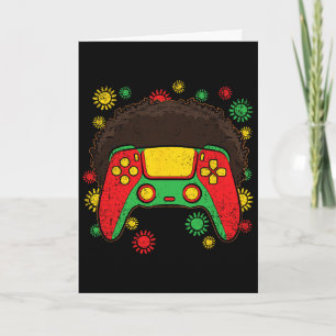 Carte Manette de jeu vidéo Afro Mois de l'histoire des N