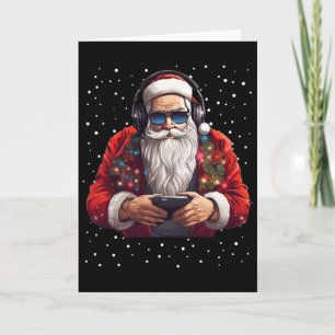 Carte Manette de jeu vidéo de jeu Santa Gaming Noël neig