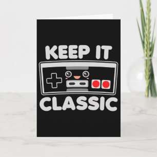 Carte Manette de jeu vidéo Garde le clic humour 80 rétro