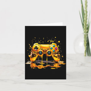 Carte Manette de jeu vidéo Gold Splash Joueur doré Jeux