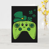 Carte Manette de jeu vidéo irlandaise St Patrick Day Gam (Fleur jaune)