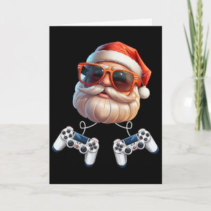 Carte Manette de jeu vidéo Noël joueur passionné de jeux