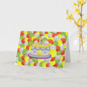 Carte Mange, Dink & Be Joyeux ! Joyeux anniversaire ! (Fleur jaune)