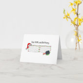 Carte Mange, Dink et sois Joyeux (Fleur jaune)