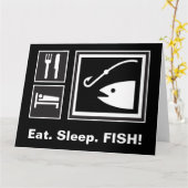 Carte Mange du POISSON endormi ! (Fleur jaune)