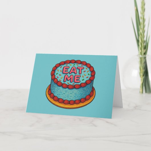 Carte Mange-moi du gâteau (Devant)