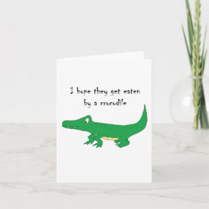 Carte Mangé par un crocodile