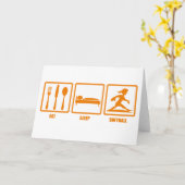 Carte Mange Sleep Softball (Fleur jaune)