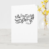 Carte Manger Boire Et Être Effrayant Casual Simple (Fleur jaune)