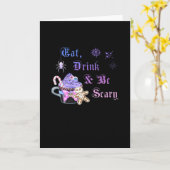 Carte Manger Boire Et Être Effrayant Hexmas Style Unique (Fleur jaune)