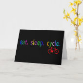 Carte manger cycle de sommeil Vélos Rider Cadeaux (Fleur jaune)
