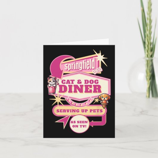 Carte Manger des animaux Springfield Ohio Funny Cats Chi (Devant)